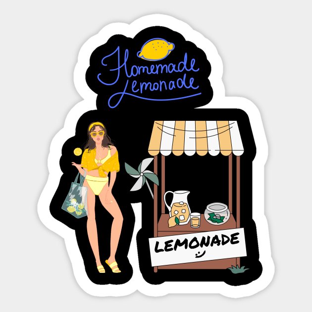 Homemade lemonade Sticker by Benjamin Customs